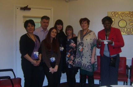 More of the Beckton team enjoying their tea party celebrating the Investors in People Bronze award