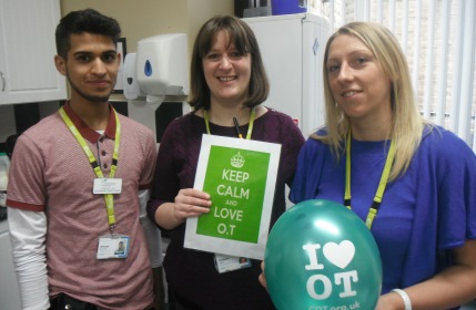 The OT team at Cygnet Hospital Wyke celebrating Occupational Therapy Week 2015