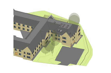 An architects plan of how the extension to Cygnet Hospital Wyke will look.