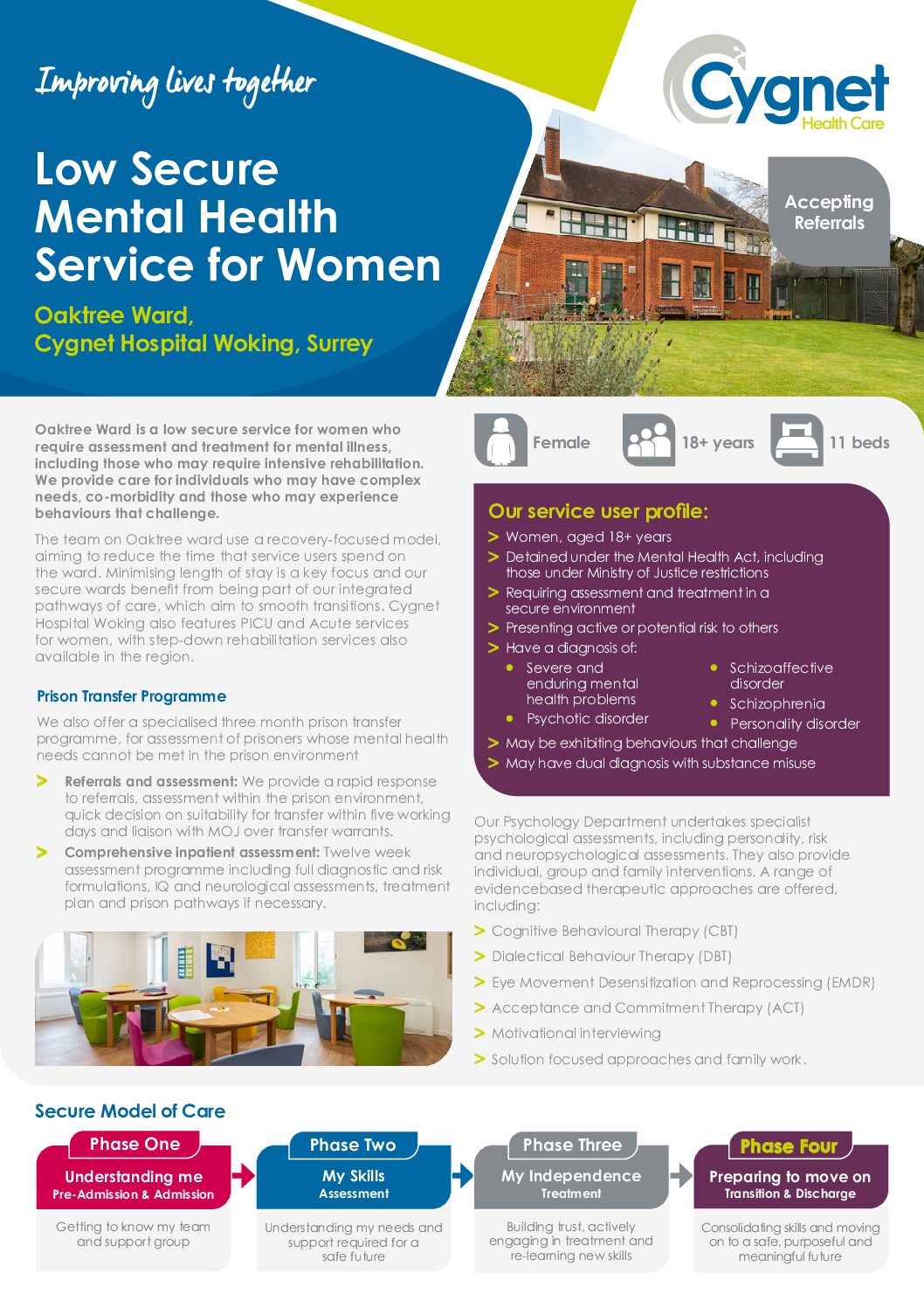 Download the Oaktree Ward flyer PDF