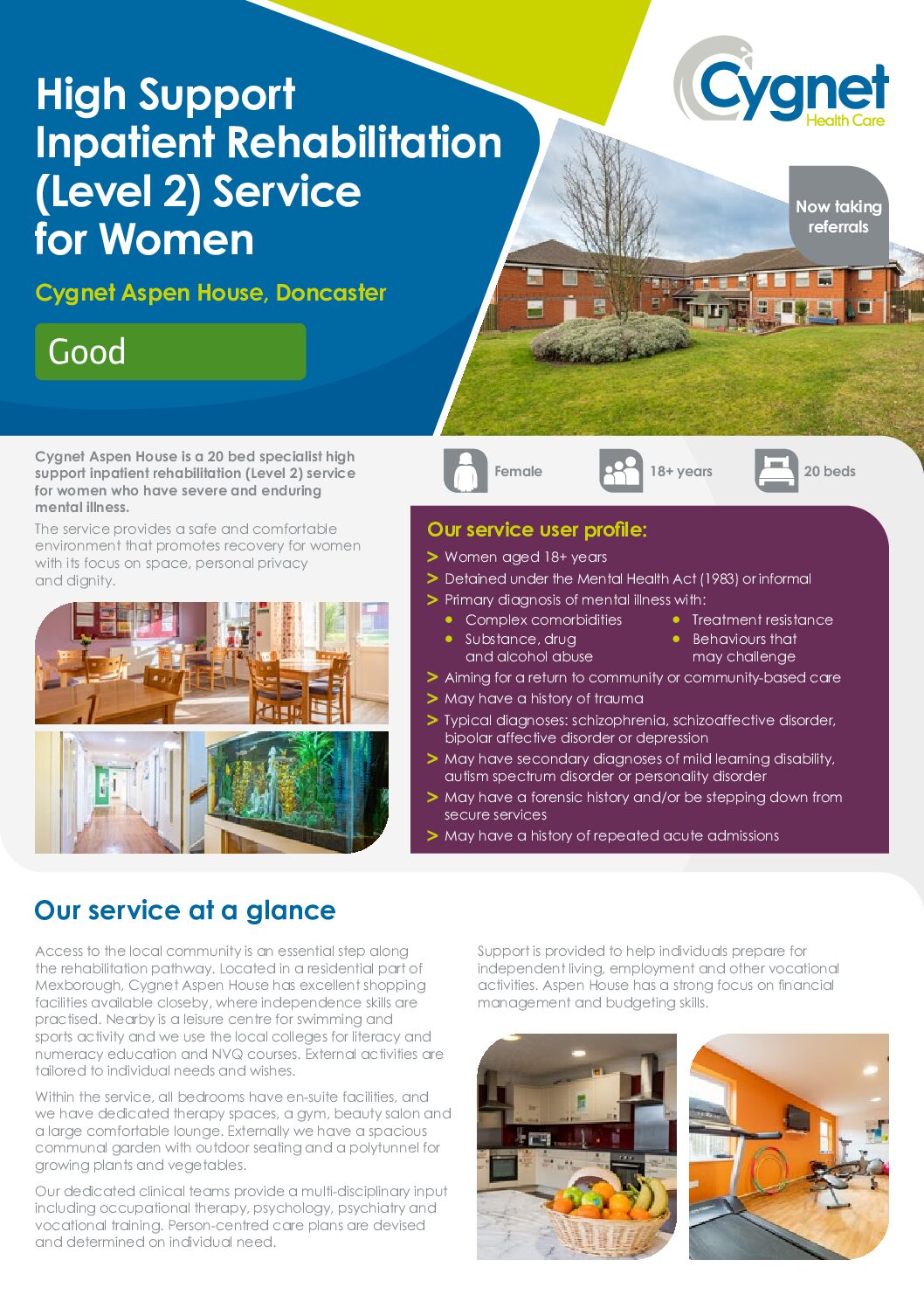 Download the Cygnet Aspen House flyer PDF