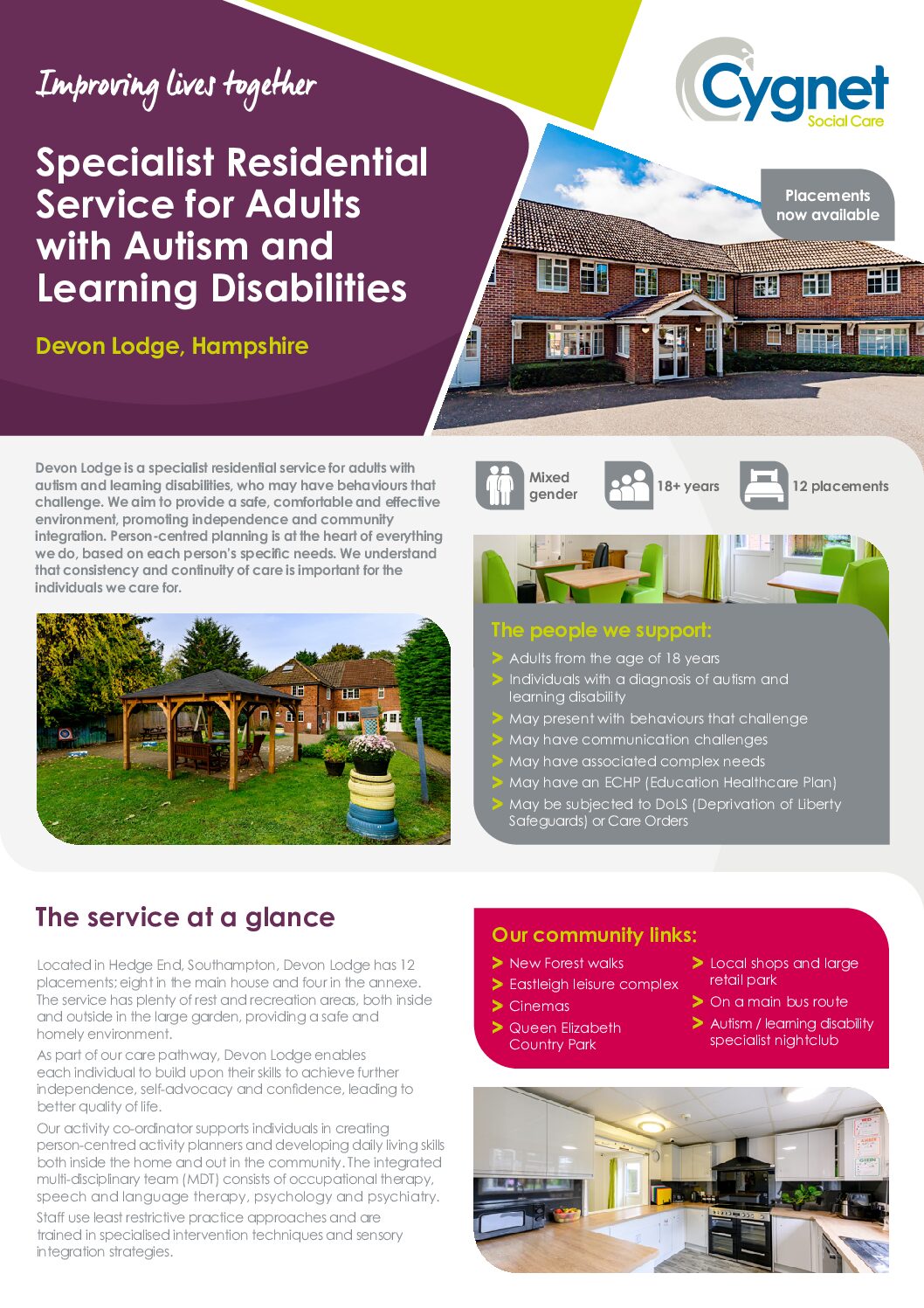 Download the Devon Lodge flyer PDF