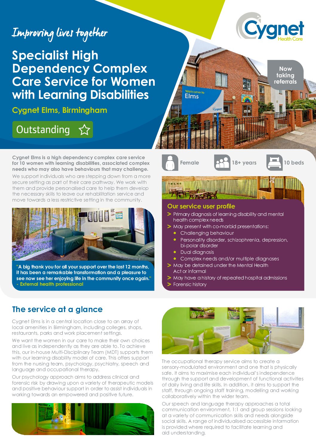 Download the Cygnet Elms flyer PDF