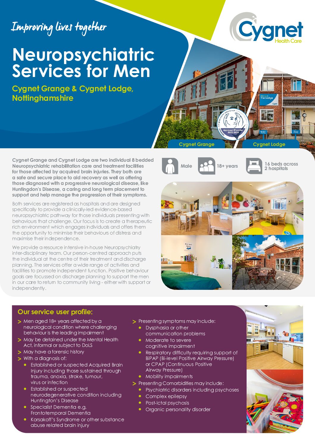Download the Cygnet Grange and Cygnet Lodge flyer PDF
