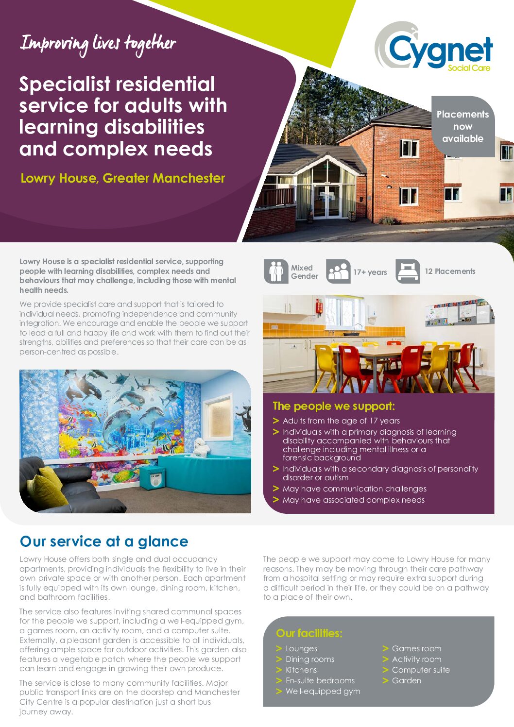 Download the Lowry House flyer PDF