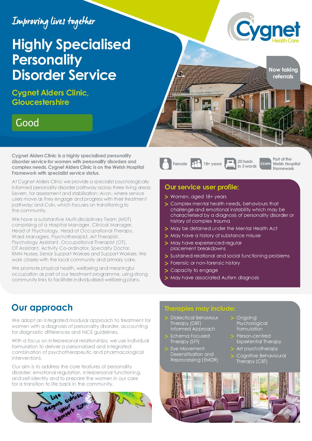 Download the Cygnet Alders Clinic flyer PDF