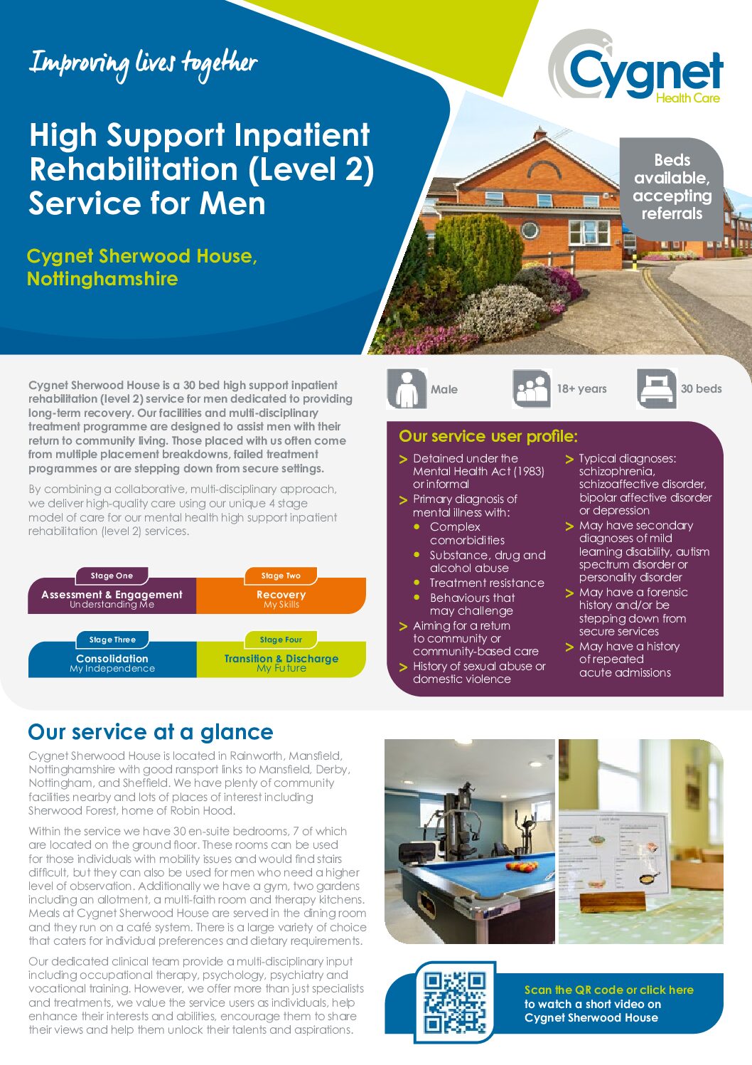 Download the Cygnet Sherwood House flyer PDF