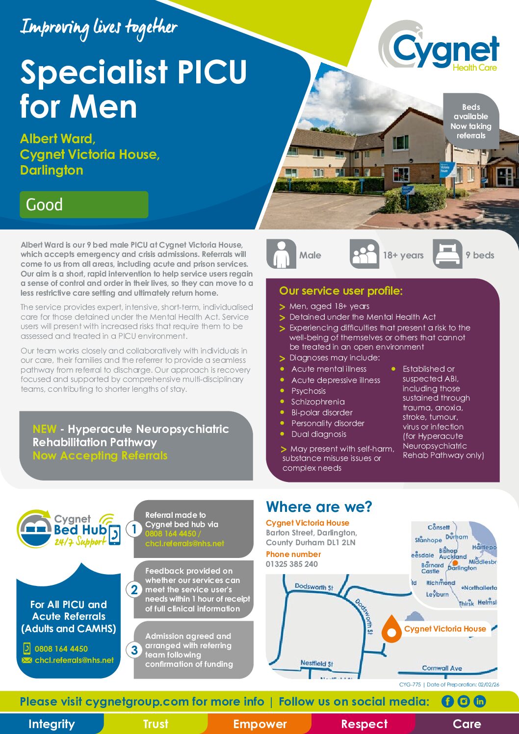 Download the Albert Ward Flyer PDF