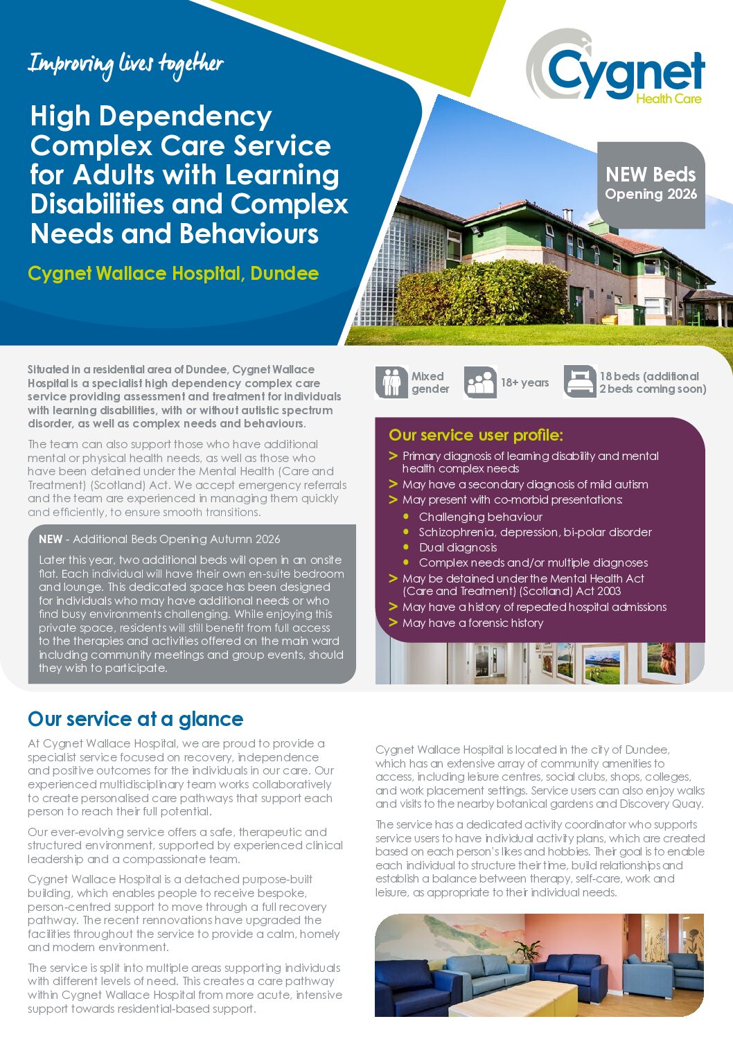 Download the Cygnet Wallace Hospital flyer PDF