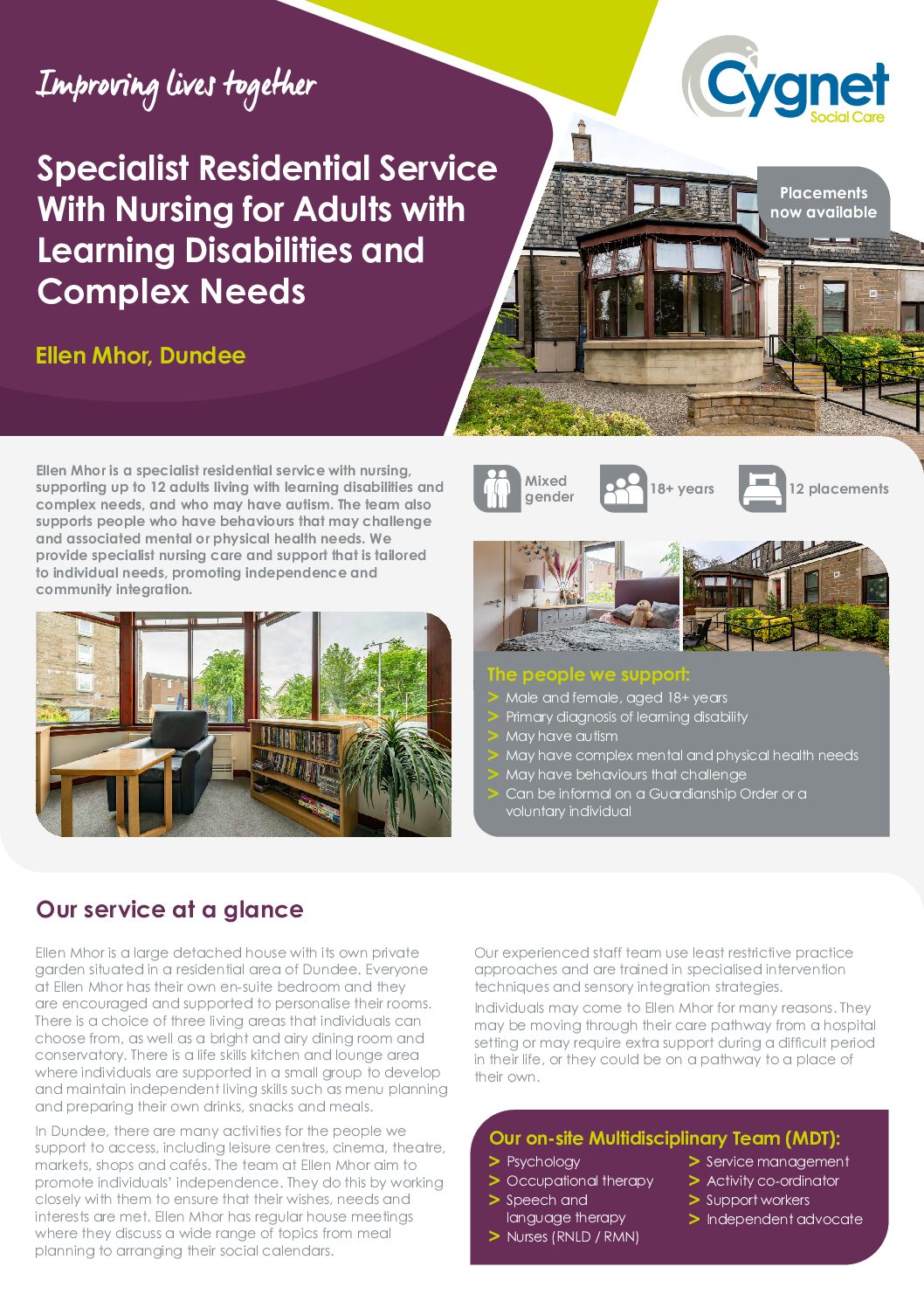 Download the Ellen Mhor flyer PDF