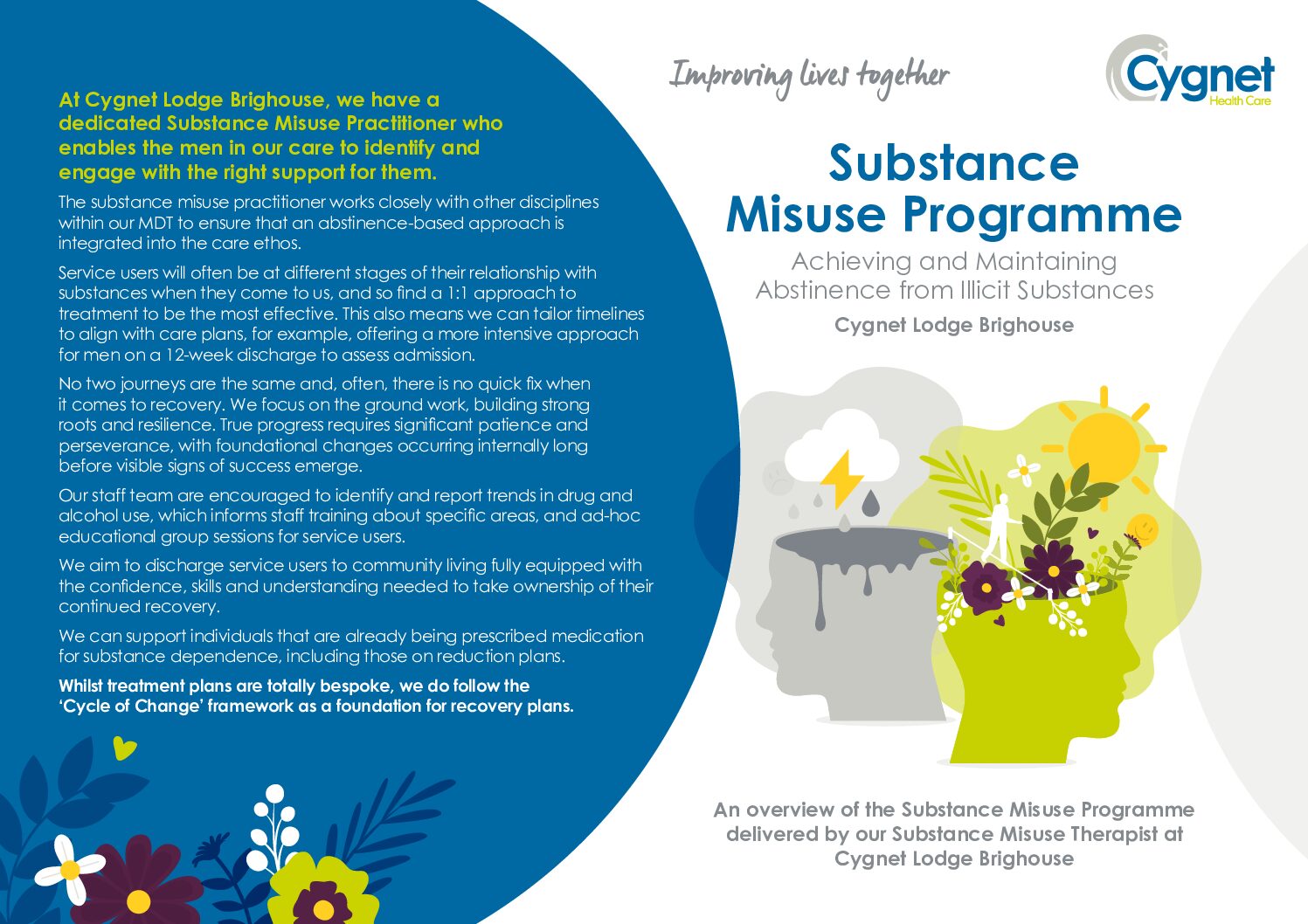Download out substance misuse programme flyer PDF