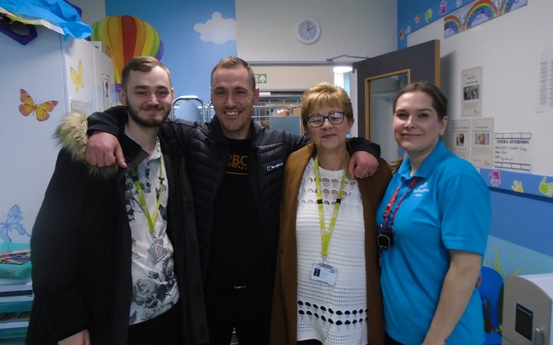 Meeting staff at Queen's Medical Centre