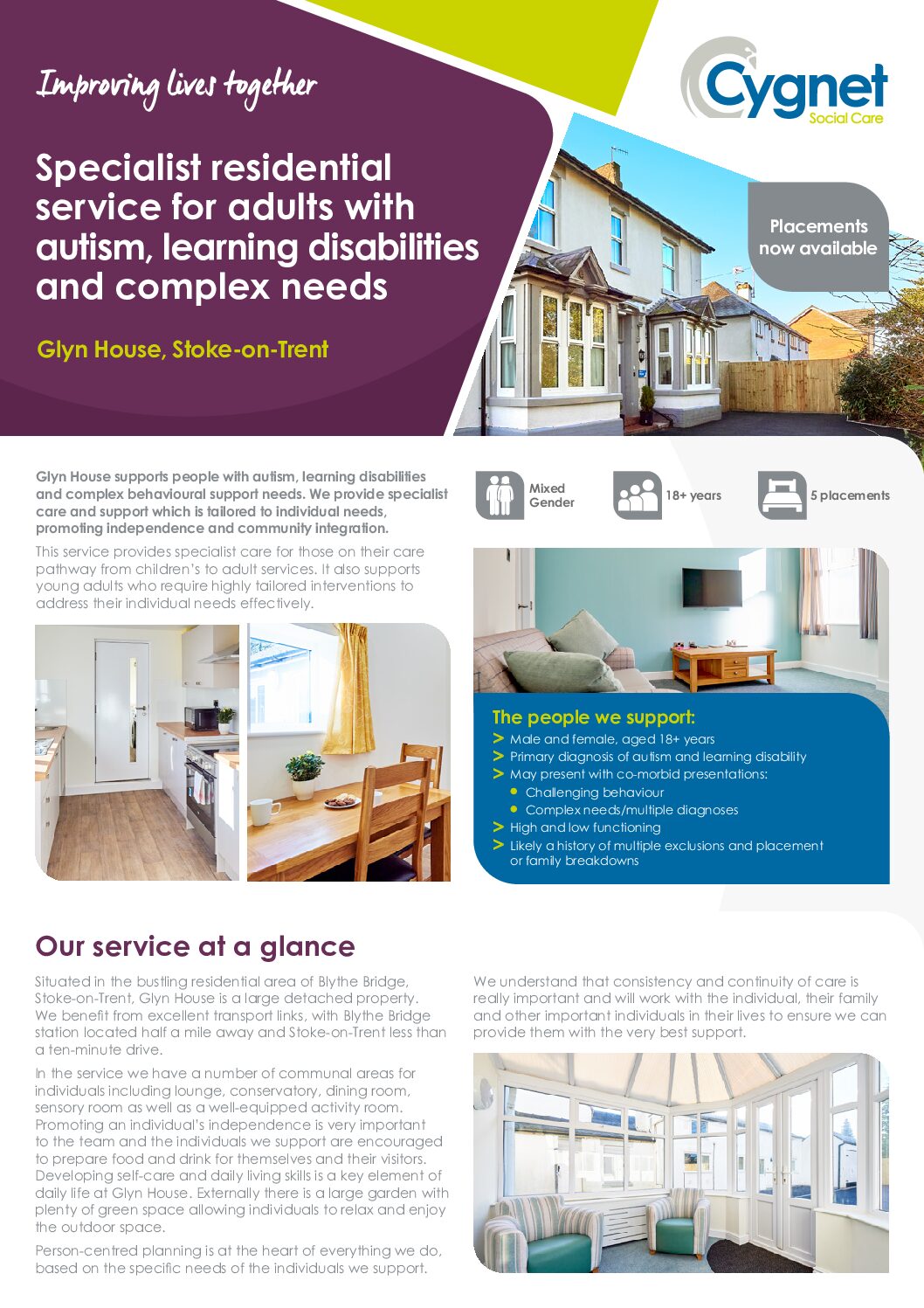 Download the Glyn House flyer PDF