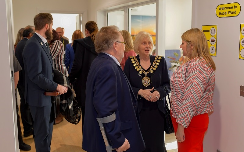 Guests, including the Mayor of Barnsley, were given a tour of Cygnet Pindar House