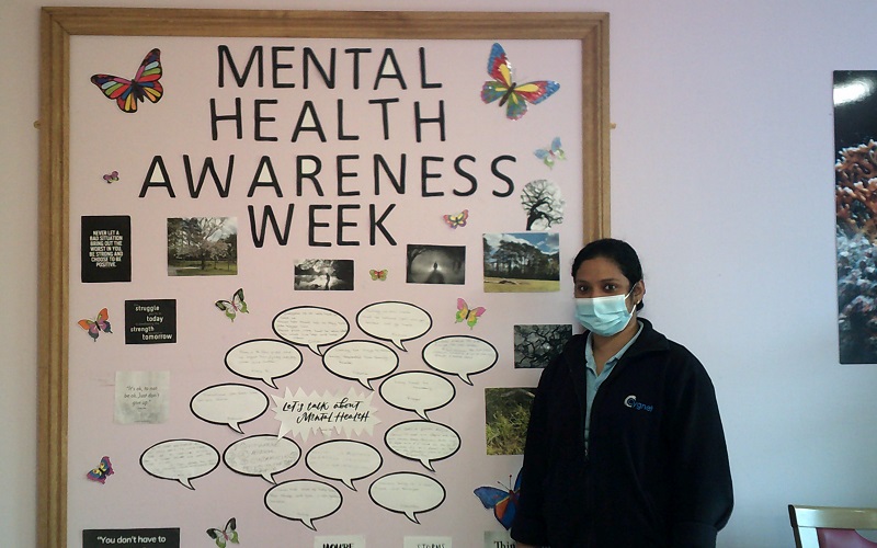 Cygnet Hospital Taunton's Mental Health Awareness Week display