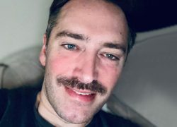 Dr Jon Van Niekerk growing his annual Movember moustache