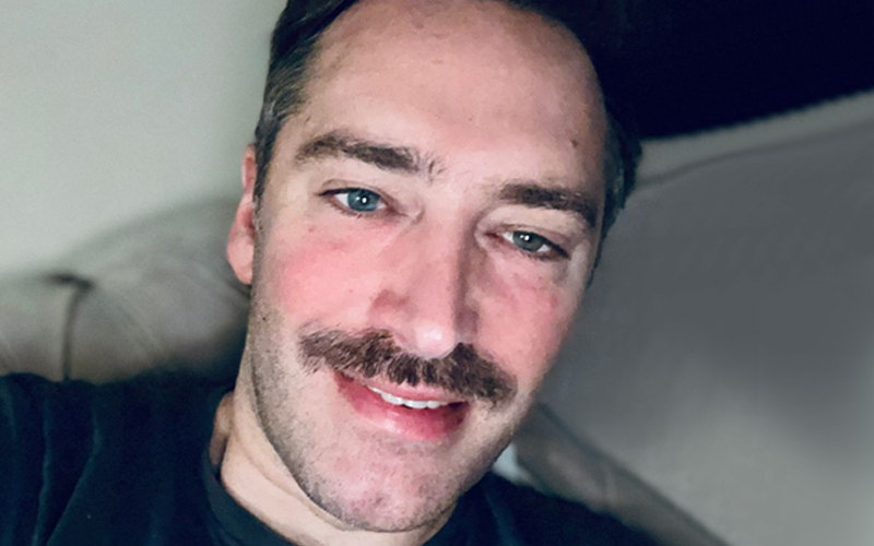 Dr Jon Van Niekerk growing his annual Movember moustache