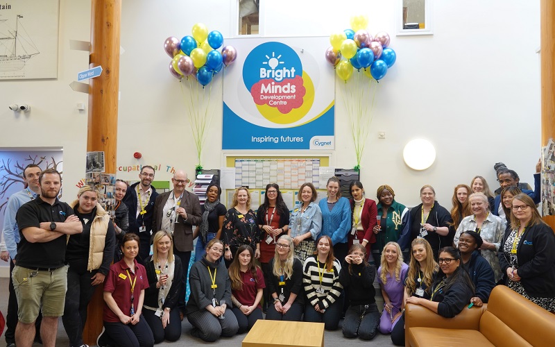 The team at Cygnet Brunel celebrating the Bright Minds Development Centre launch