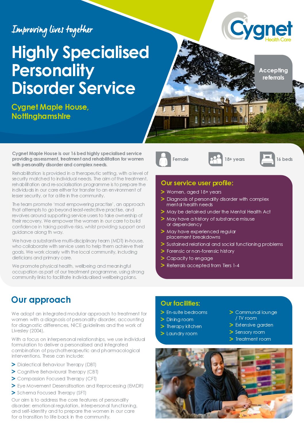 Download the Cygnet Maple House flyer PDF