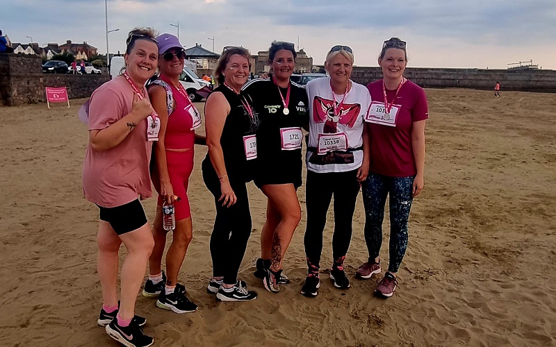 Some of the Kewstoke team with their medals