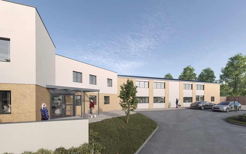 Artist's impression of Cygnet Hospital Oldbury