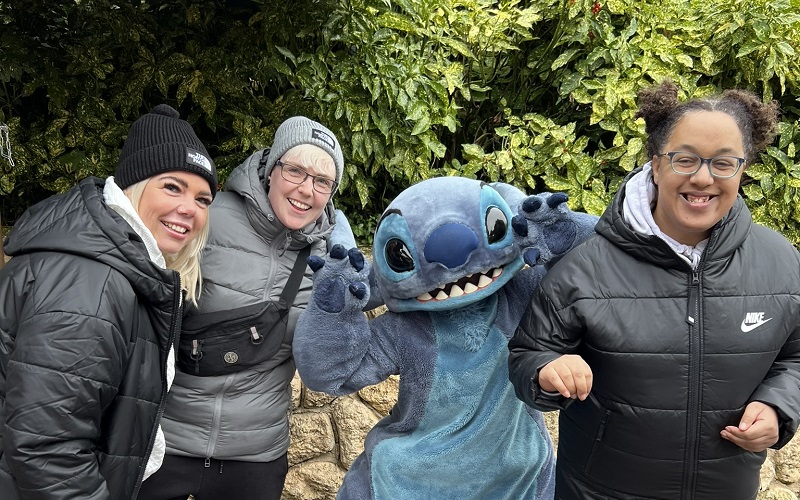 Vicky and some of the team from Ellen Mhor with Stitch