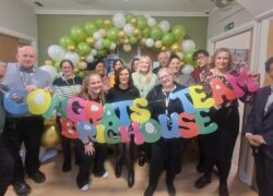 The team at Cygnet Lodge Brighouse celebrating their CQC inspection result