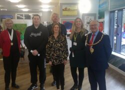 The Mayor of Maidstone and at the hospital's art exhibition