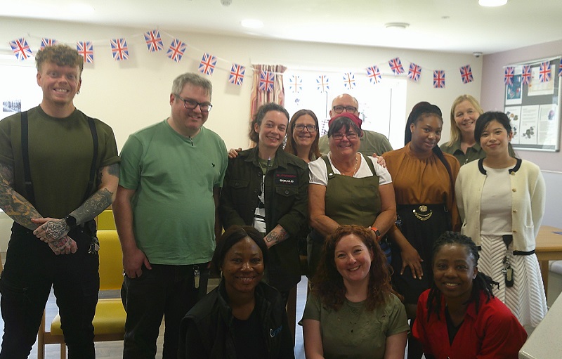 The Cygnet Newham House team celebrating D-Day