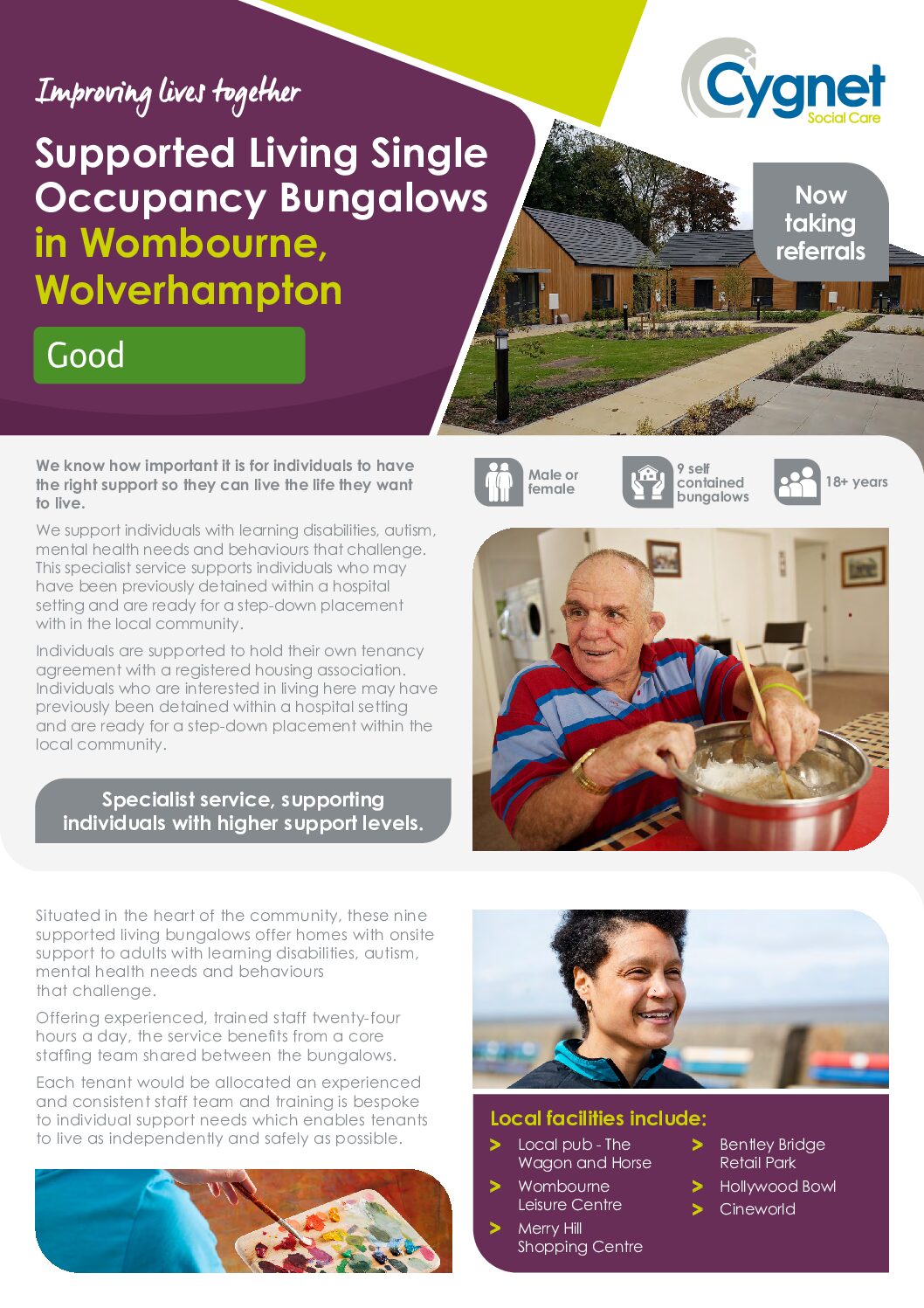 Download Supported Living in Wombourne flyer PDF