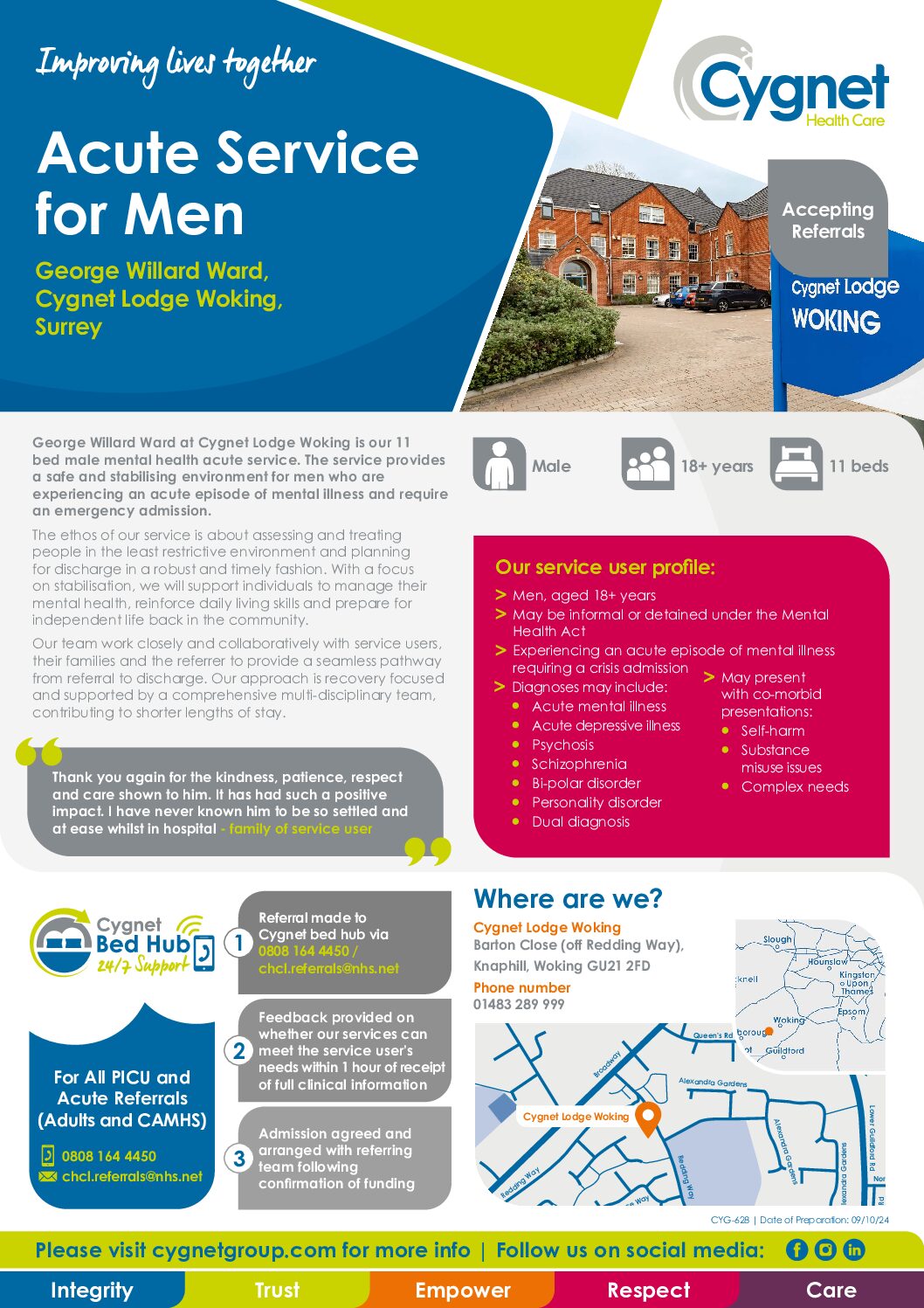 Download the George Willard Ward flyer PDF