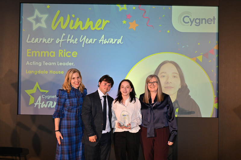 emma accepting her award