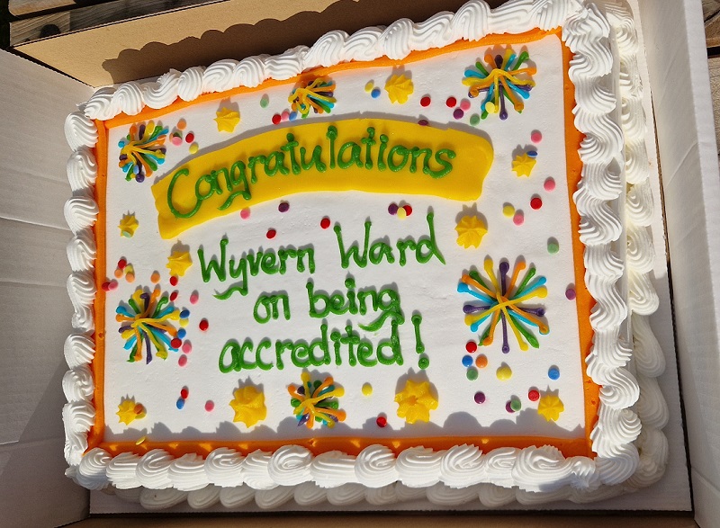 A celebratory cake