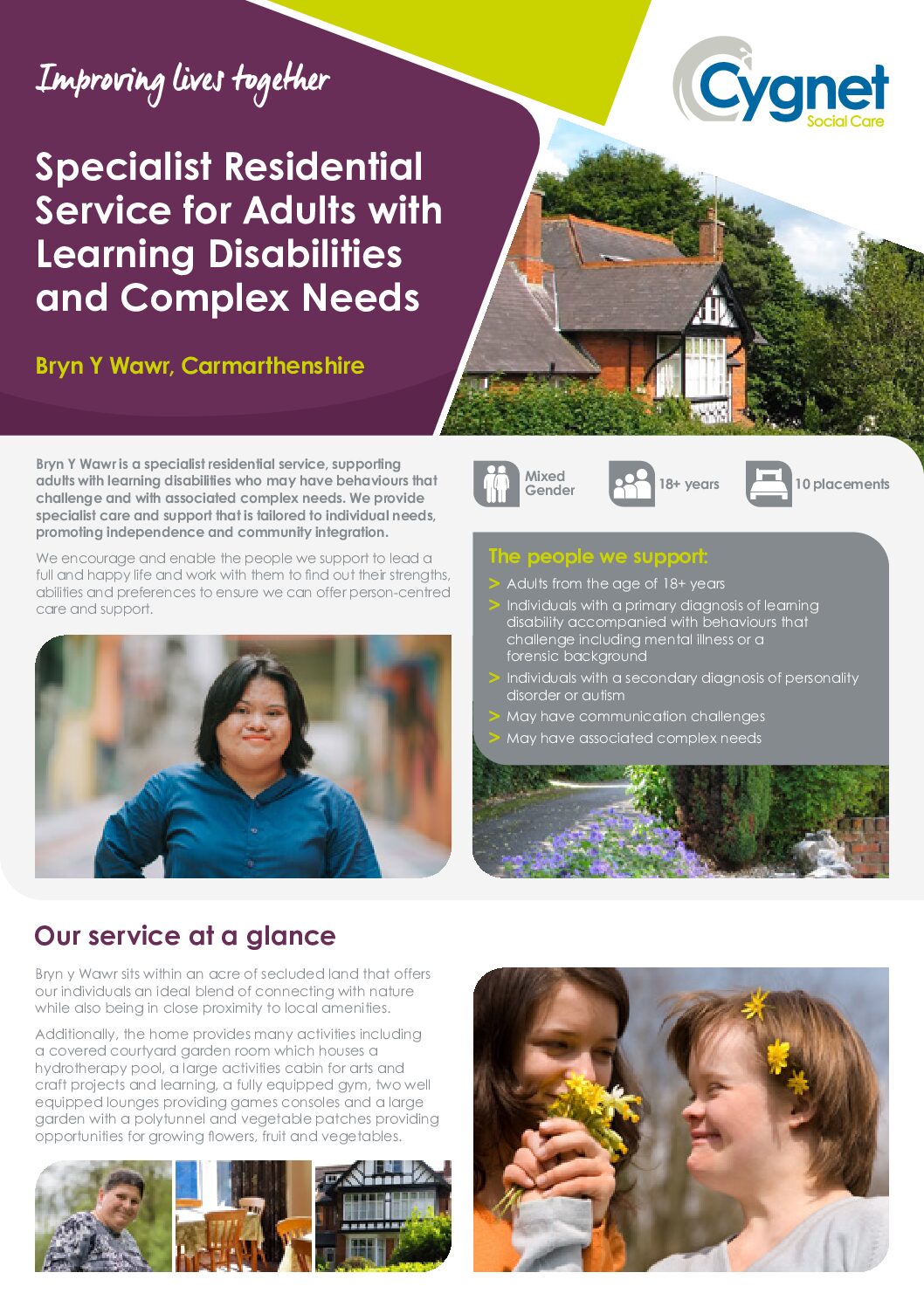 Download the Bryn Y Wawr flyer PDF
