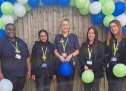 Wyvern Ward staff celebrating the accreditation