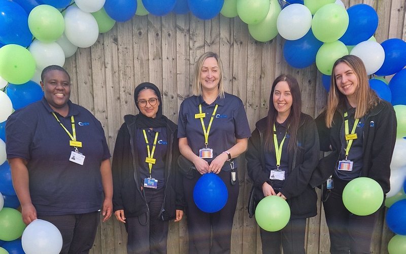 Wyvern Ward staff celebrating the accreditation