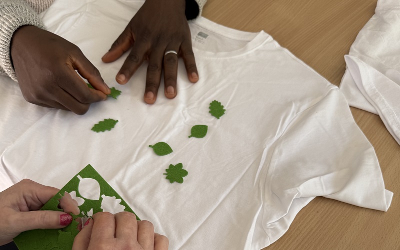 T-shirt making was one of the activities