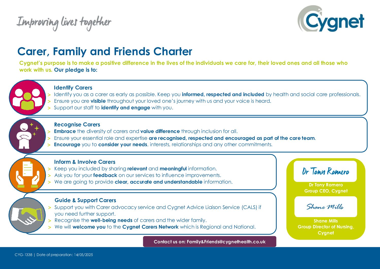 Read the full latest Carer’s Charter PDF