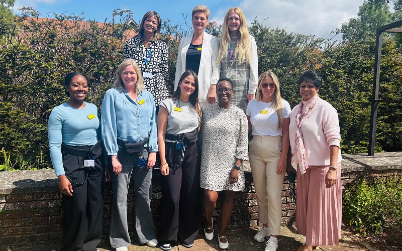 Staff at Cygnet Hospital Godden Green who have gained the Triangle of Care accreditation