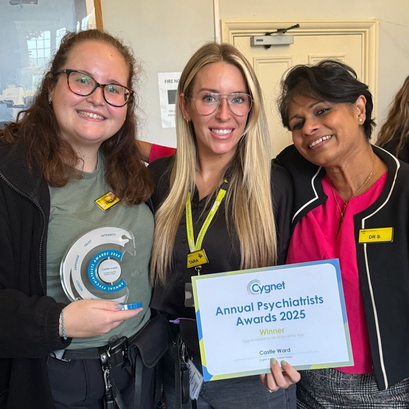 Members of the Castle Ward team with their trophy