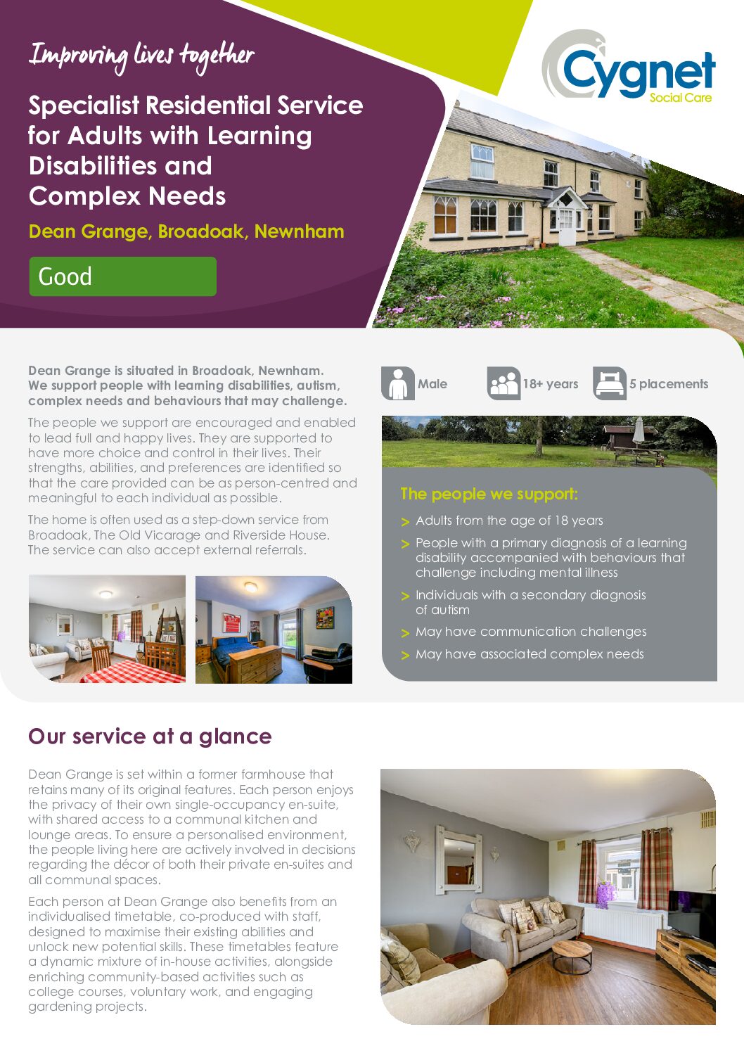 Download the Dean Grange flyer PDF