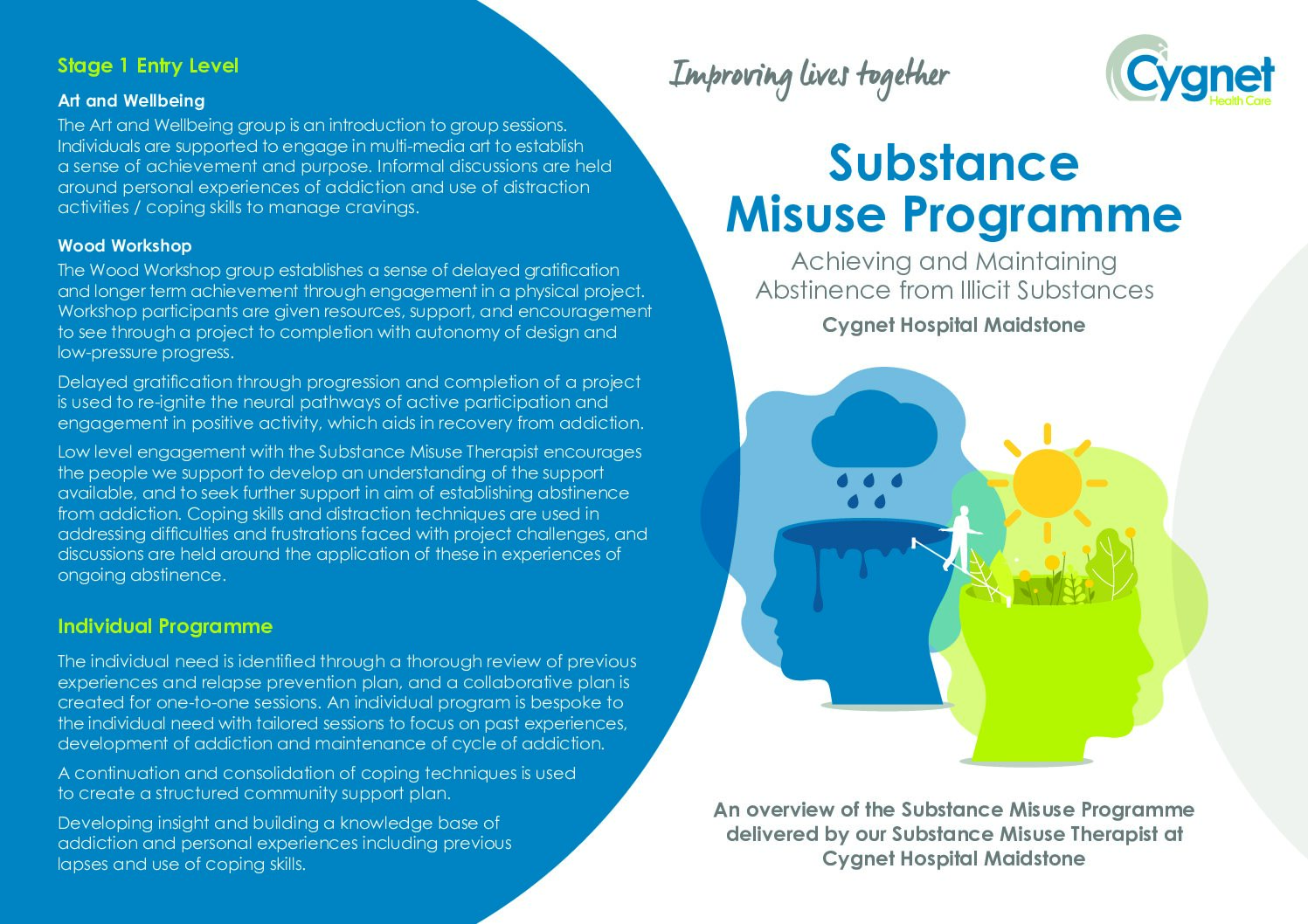 Download the Substance Misuse Programme flyer PDF