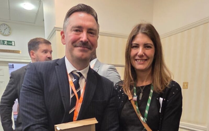 Dr Jon Van Niekerk with Cat Eccles MP