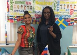 Stacey and Iqra who organised the event