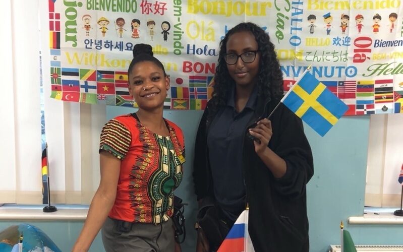 Stacey and Iqra who organised the event