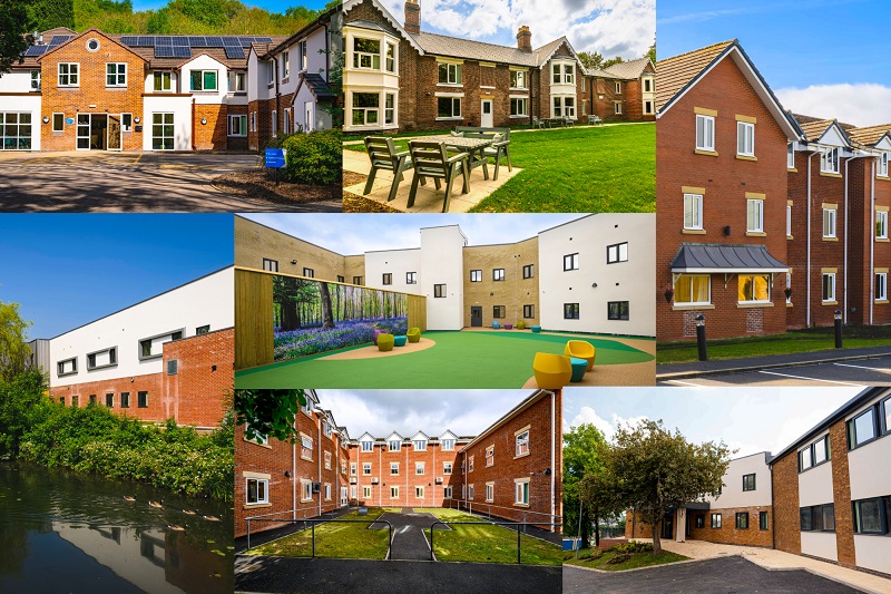 A collage of our new hospitals that have opened 2024-25