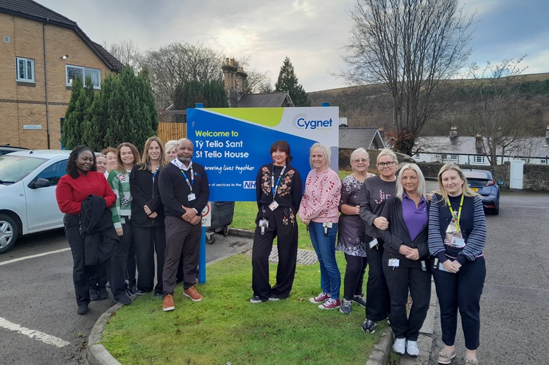 Members of the team at Cygnet St Teilo House
