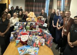 The team at Cygnet Pindar House with their donations