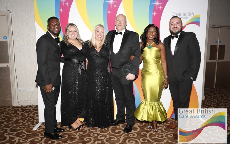 The Oaklands team at the Great British Care Awards