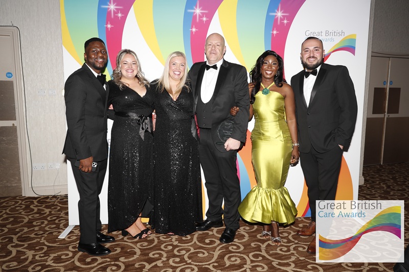 The Oaklands team at the Great British Care Awards